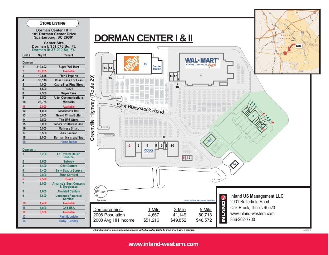 101 150 dorman center dr spartanburg sc 29301 retail walmart spartanburg