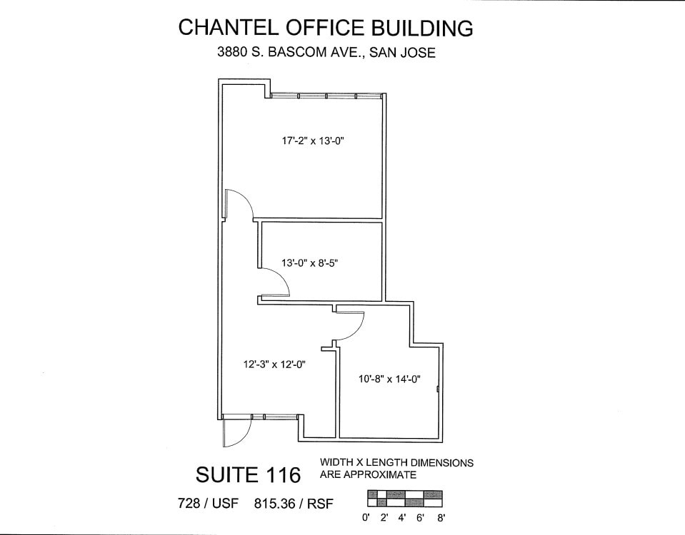 3880 S Bascom Ave, San Jose, CA for lease Floor Plan- Image 1 of 1