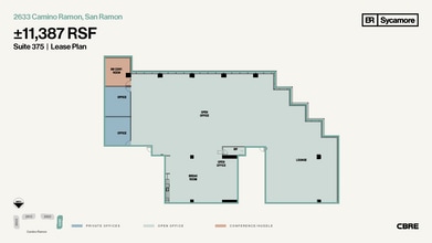 2603-2633 Camino Ramon, San Ramon, CA for lease Floor Plan- Image 1 of 1
