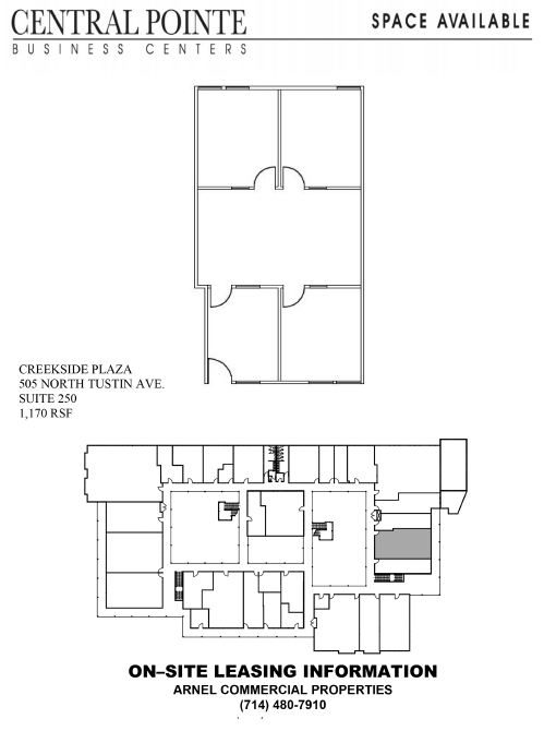 505 N Tustin Ave, Santa Ana, CA for lease Floor Plan- Image 1 of 1