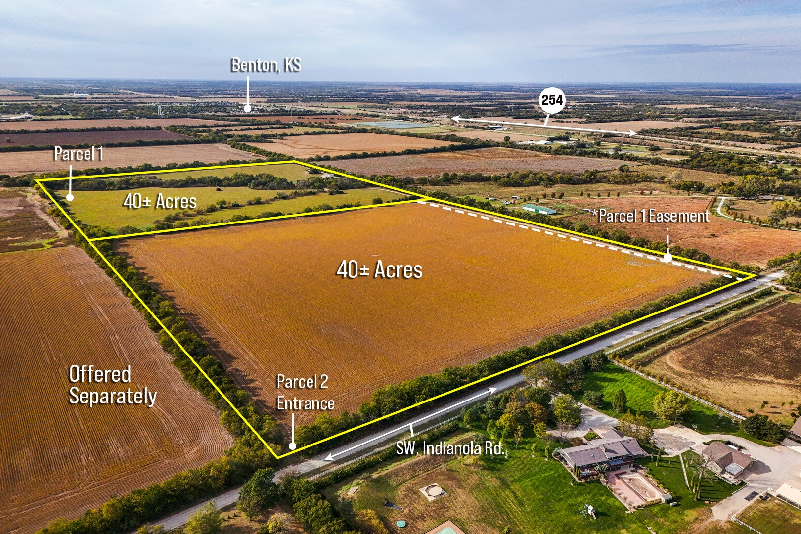 80+/- Acres on SW 30th St. & SW Indianola Rd., Benton, KS for sale Primary Photo- Image 1 of 101