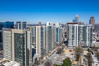 880 W Peachtree St NW, Atlanta, GA - AERIAL map view