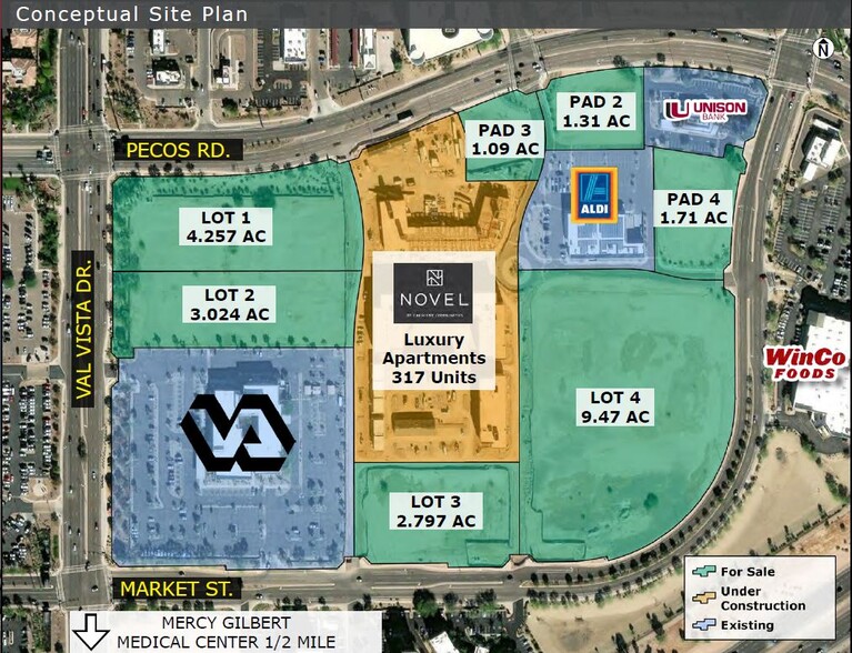 SEC Pecos Rd & Val Vista Dr, Gilbert, AZ for lease - Building Photo - Image 3 of 8