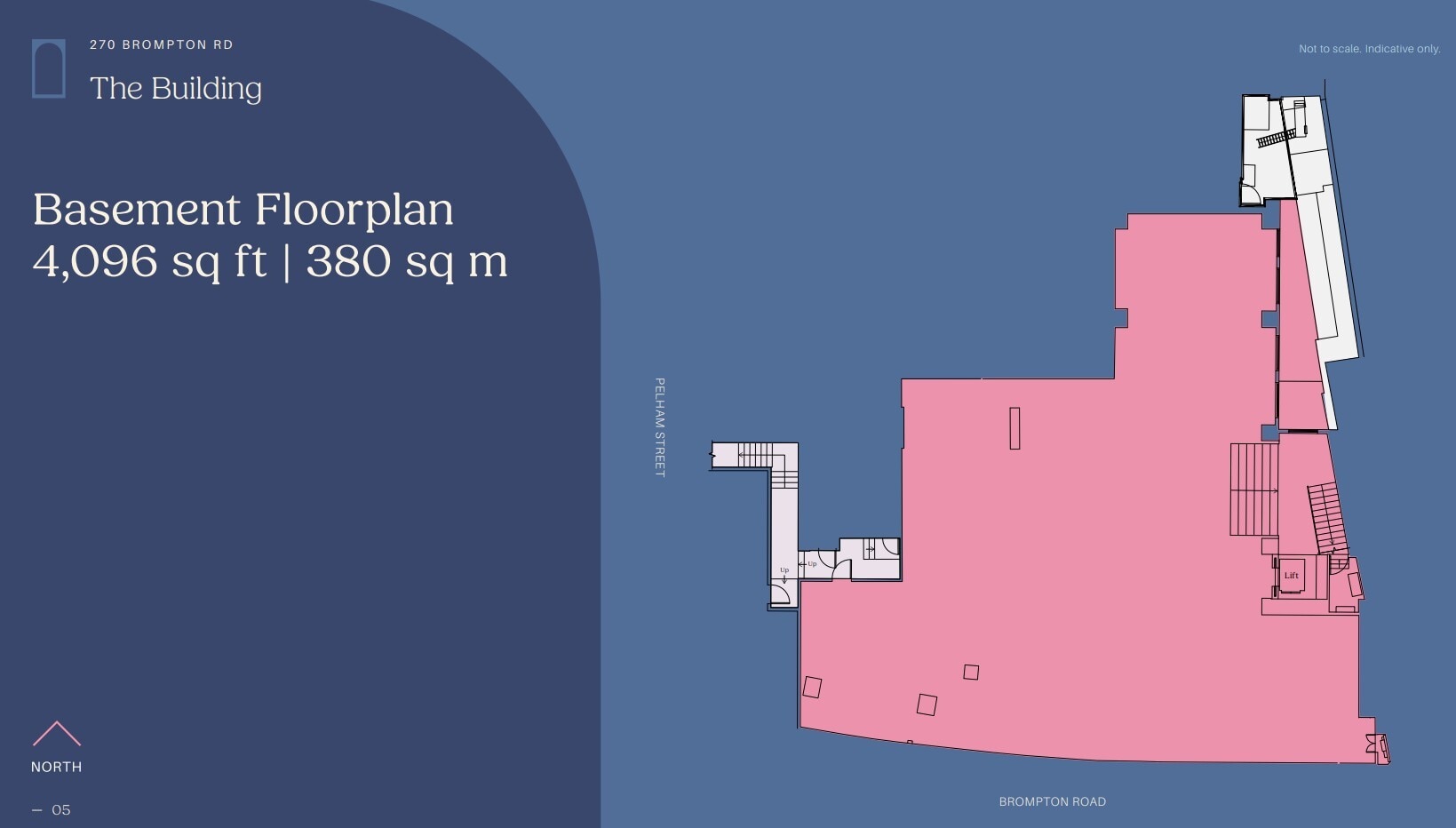 270 Brompton Rd, London for lease Floor Plan- Image 1 of 2