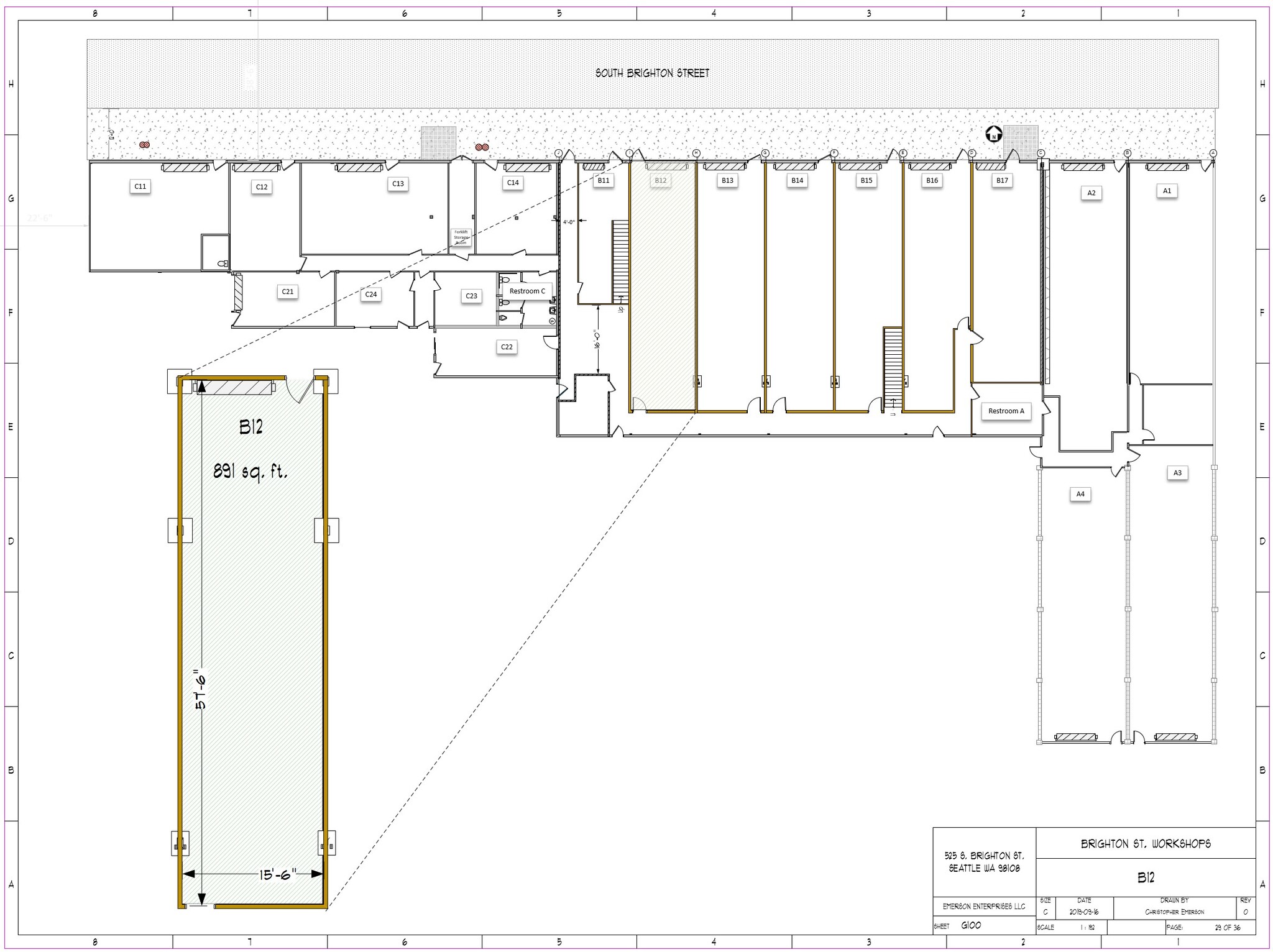 525 S Brighton St, Seattle, WA for lease Floor Plan- Image 1 of 1