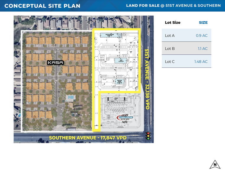 N NWC 51st Ave & Southern Ave, Laveen, AZ for sale - Site Plan - Image 3 of 6