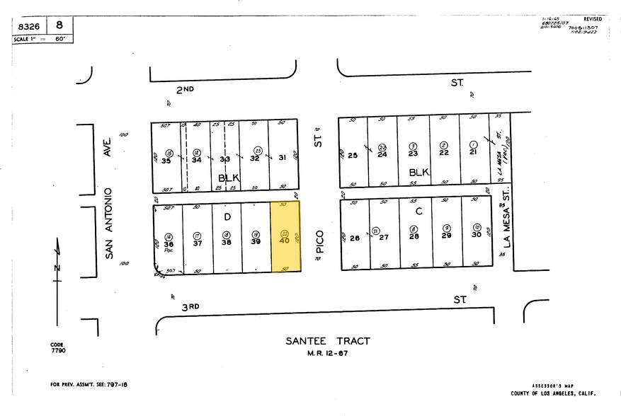 1047 E 3rd St, Pomona, CA for sale - Plat Map - Image 3 of 3