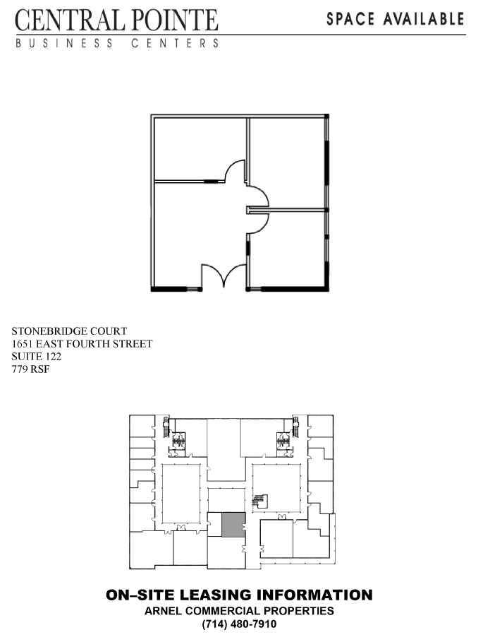 1651 E 4th St, Santa Ana, CA for lease Floor Plan- Image 1 of 1