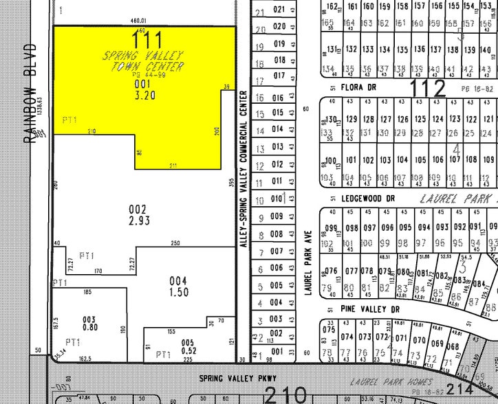 4122-4180 S Rainbow Blvd, Las Vegas, NV for lease - Plat Map - Image 2 of 4