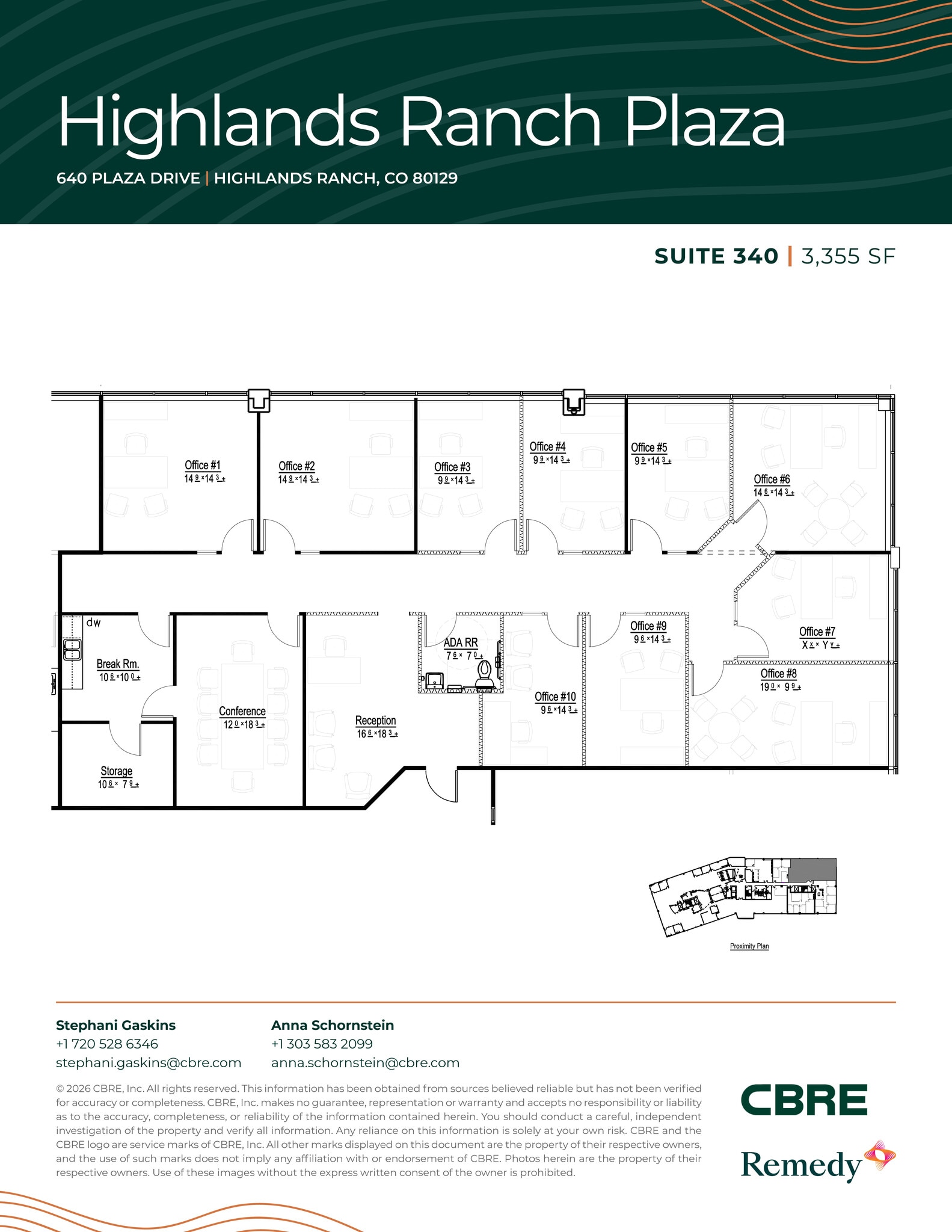 630 Plaza Dr, Highlands Ranch, CO for lease Floor Plan- Image 1 of 12