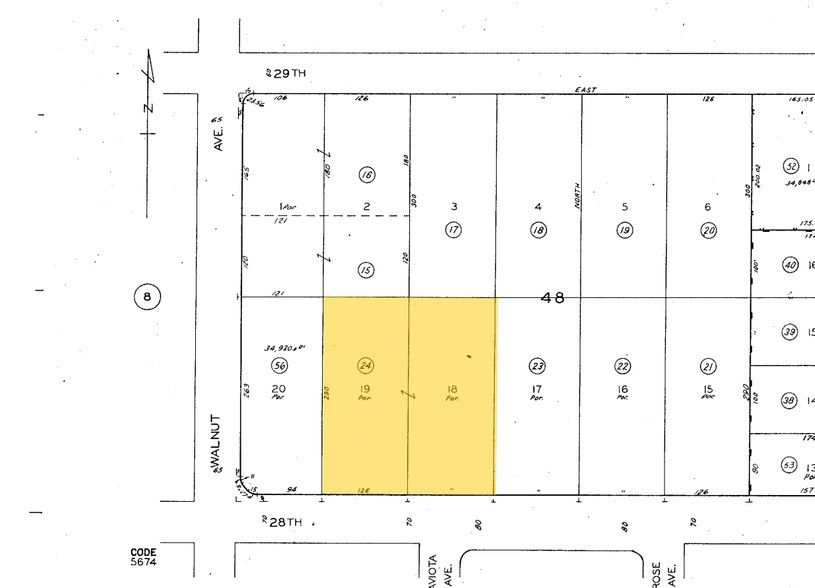 1653-1679 E 28th St, Signal Hill, CA for lease - Plat Map - Image 2 of 5