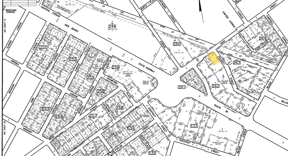 177-181 Main St, Port Monmouth, NJ for sale - Plat Map - Image 1 of 1
