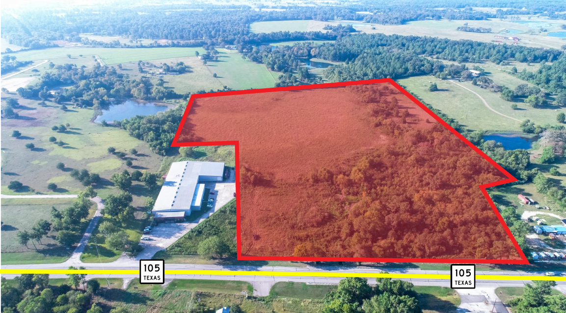 Highway 105 W, Montgomery, TX for sale Aerial- Image 1 of 2