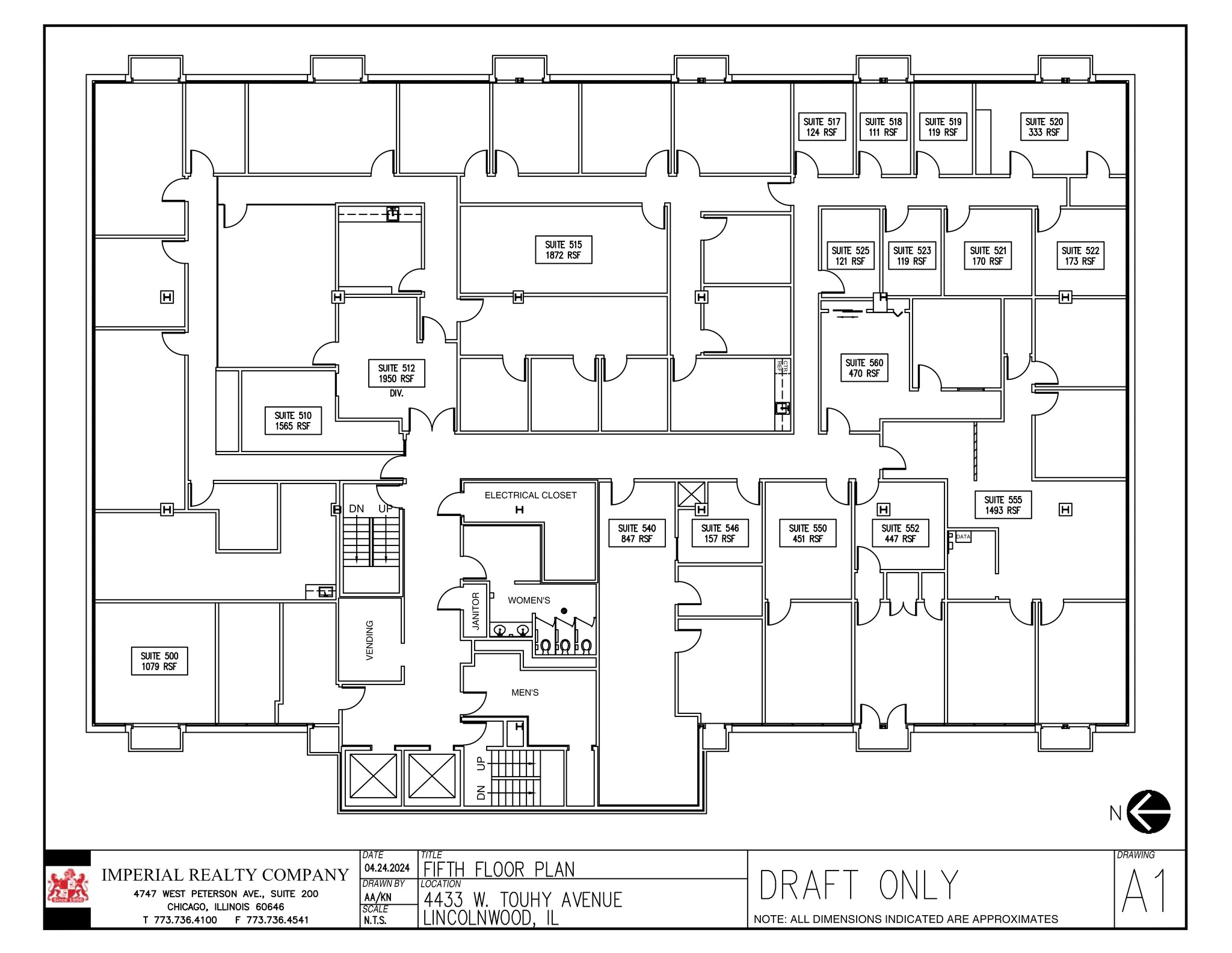 4433 W Touhy Ave, Lincolnwood, IL for lease Site Plan- Image 1 of 1