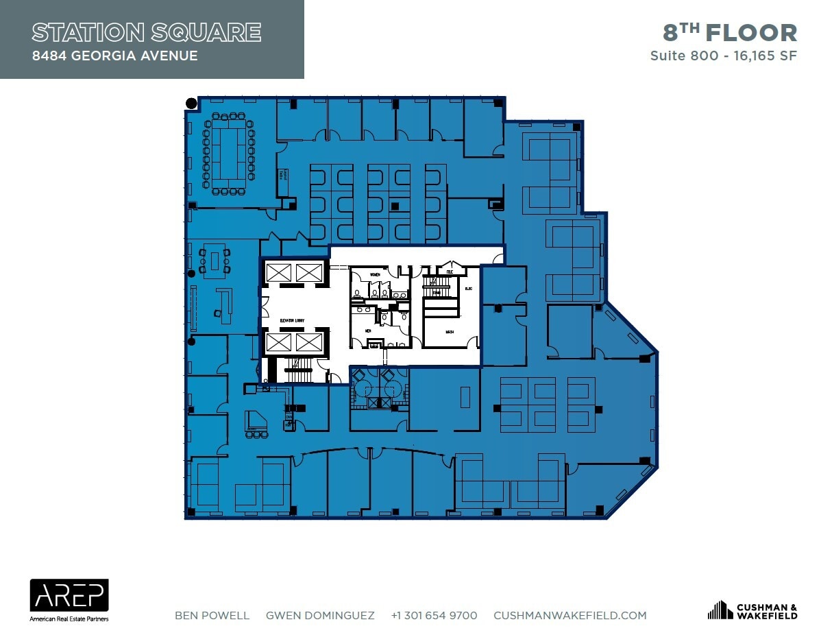 1100 Wayne Ave, Silver Spring, MD for lease Floor Plan- Image 1 of 1