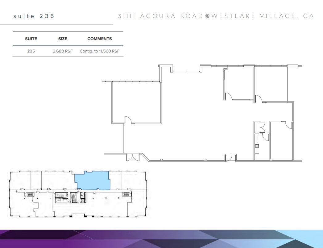 31111 Agoura Rd, Westlake Village, CA for sale Floor Plan- Image 1 of 1