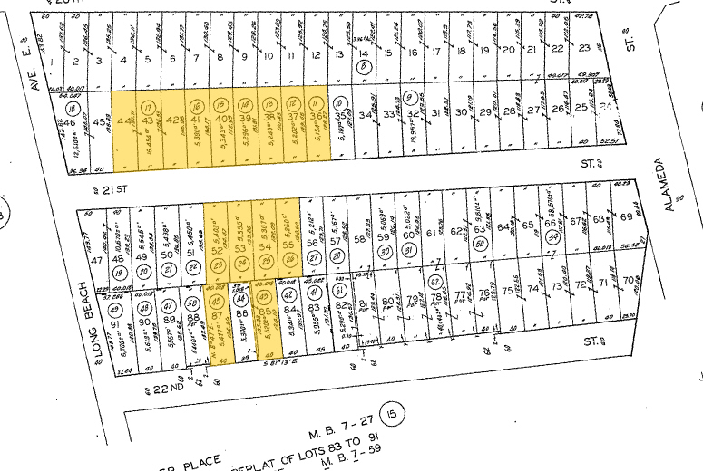 1732 E 21st St, Los Angeles, CA for lease - Plat Map - Image 2 of 10