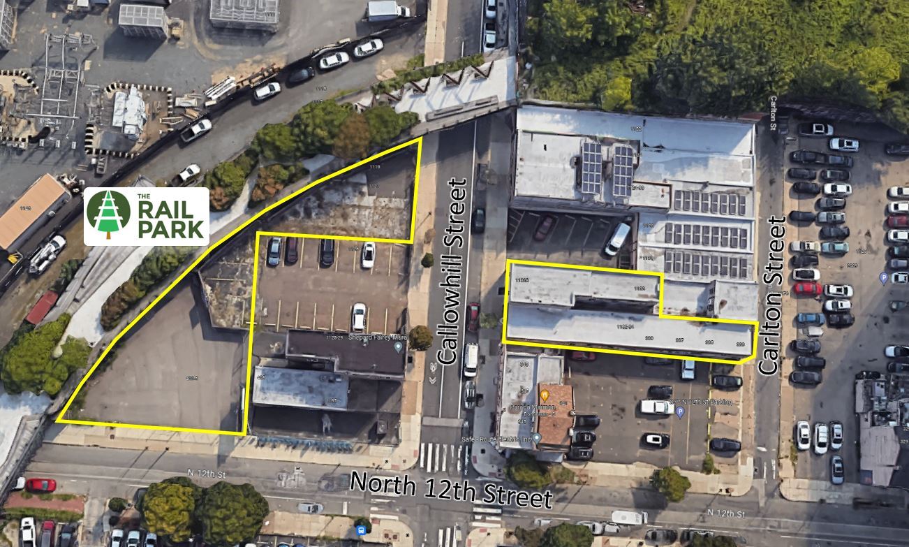 1132-1134 Callowhill St, Philadelphia, PA for lease Aerial- Image 1 of 4