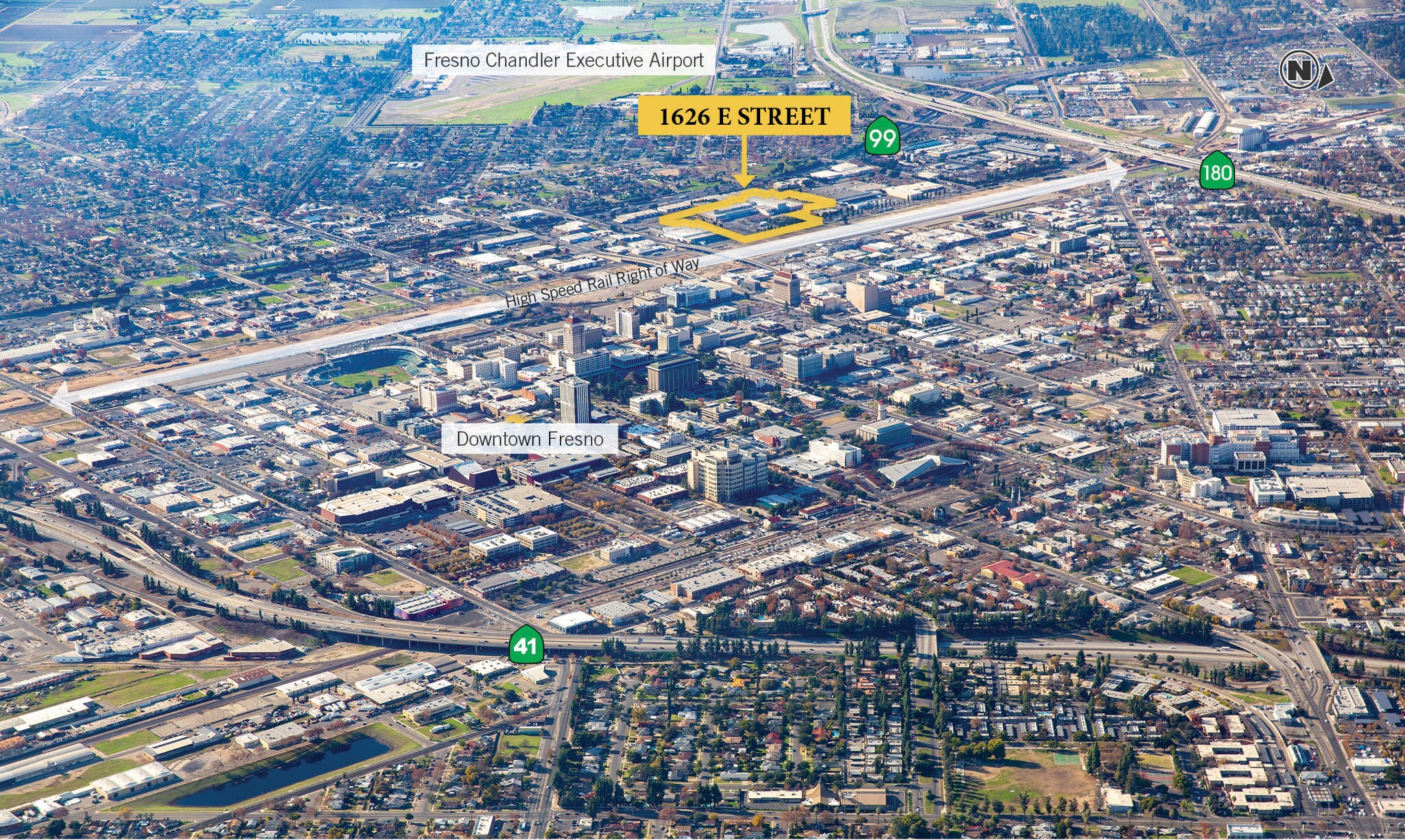 1626 E St, Fresno, CA for sale Aerial- Image 1 of 1