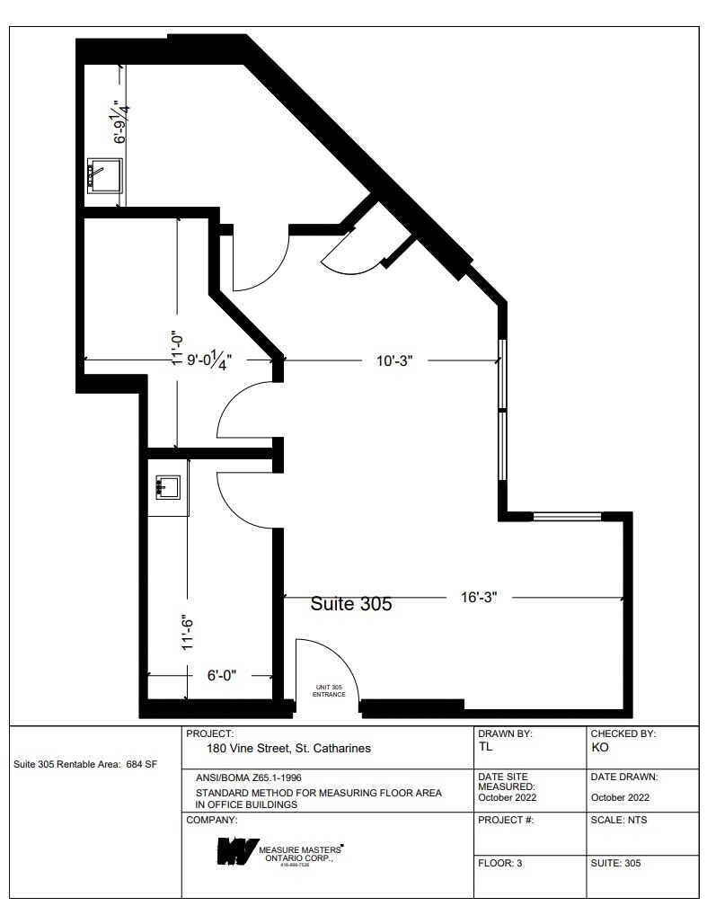180 Vine St S, St Catharines, ON for lease Floor Plan- Image 1 of 1