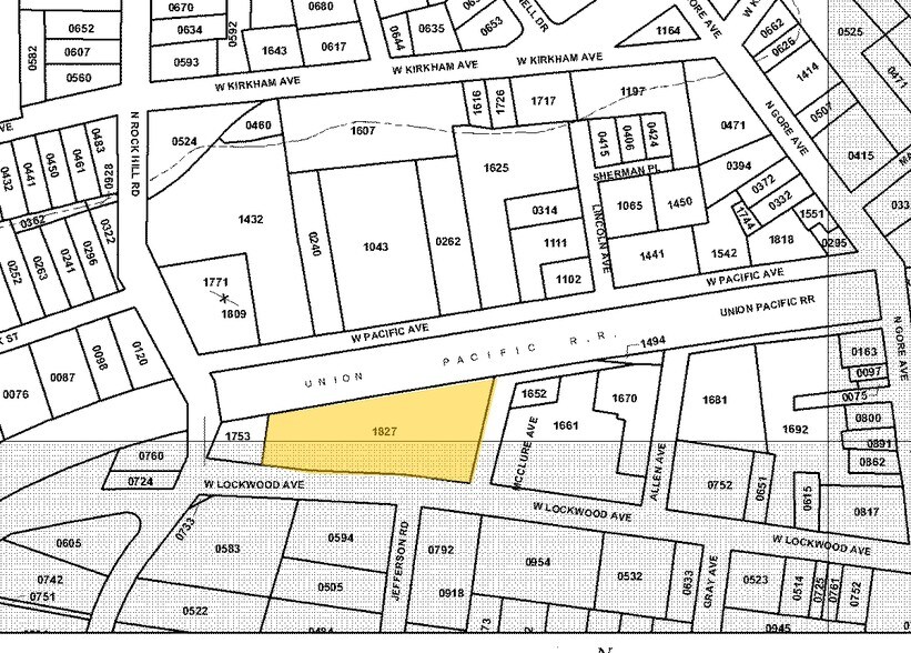 227-235 W Lockwood Ave, Webster Groves, MO for lease - Plat Map - Image 2 of 7