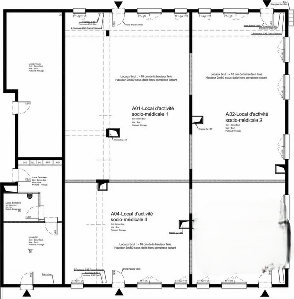 Office/Medical in Lèves for lease - Typical Floor Plan - Image 2 of 2