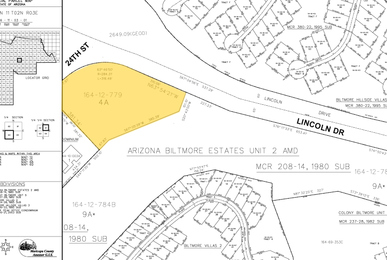 6245 N 24th Pky, Phoenix, AZ for lease - Plat Map - Image 3 of 6