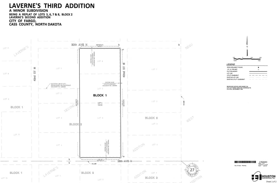 2880 42nd N St, Fargo, ND for lease - Plat Map - Image 3 of 4