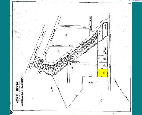 1409 Easton Rd, Abington, PA for sale Plat Map- Image 1 of 1