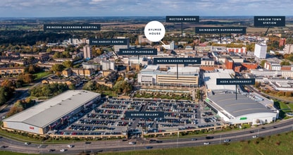 Kitson Way, Harlow, ESS - AERIAL  map view