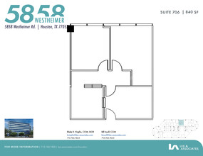 5858 Westheimer Rd, Houston, TX for lease Floor Plan- Image 1 of 2