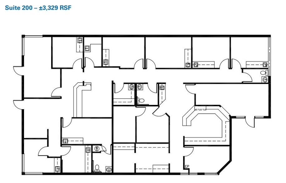 240 La Casa Via, Walnut Creek, CA for lease - Floor Plan - Image 2 of 3