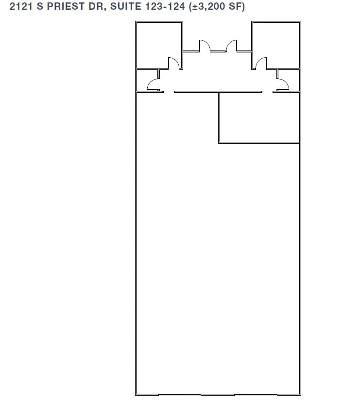 2121 S Priest Dr, Tempe, AZ for lease Floor Plan- Image 1 of 1