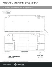 3400 Torrance Blvd, Torrance, CA for lease Floor Plan- Image 1 of 2