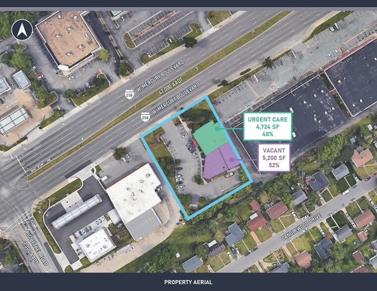 3321 W Mercury Blvd, Hampton, VA for lease - Aerial - Image 2 of 6