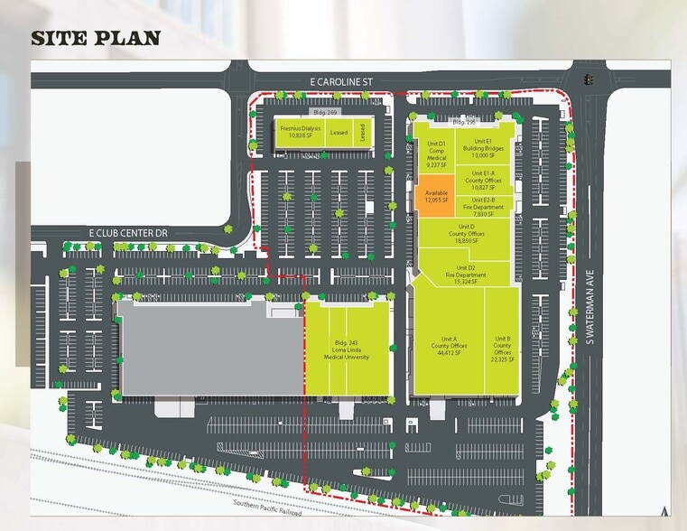295 E Caroline St, San Bernardino, CA for lease - Site Plan - Image 2 of 3