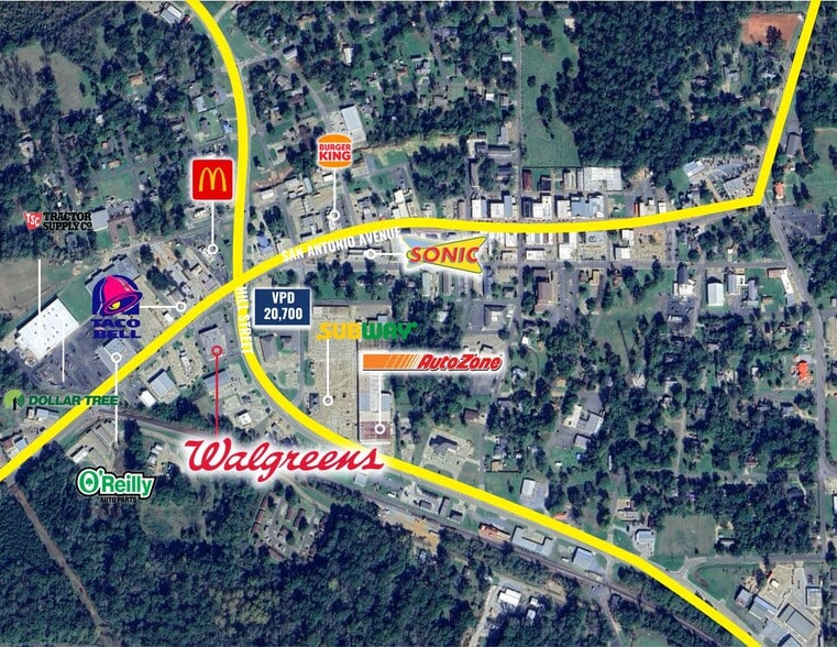 280 San Antonio Ave, Many, LA for sale - Aerial - Image 2 of 3