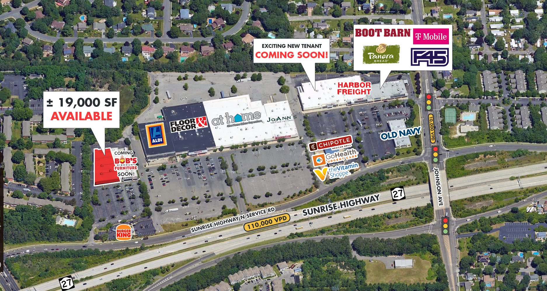 5147-5151 Sunrise Hwy, Bohemia, NY for lease Aerial- Image 1 of 17