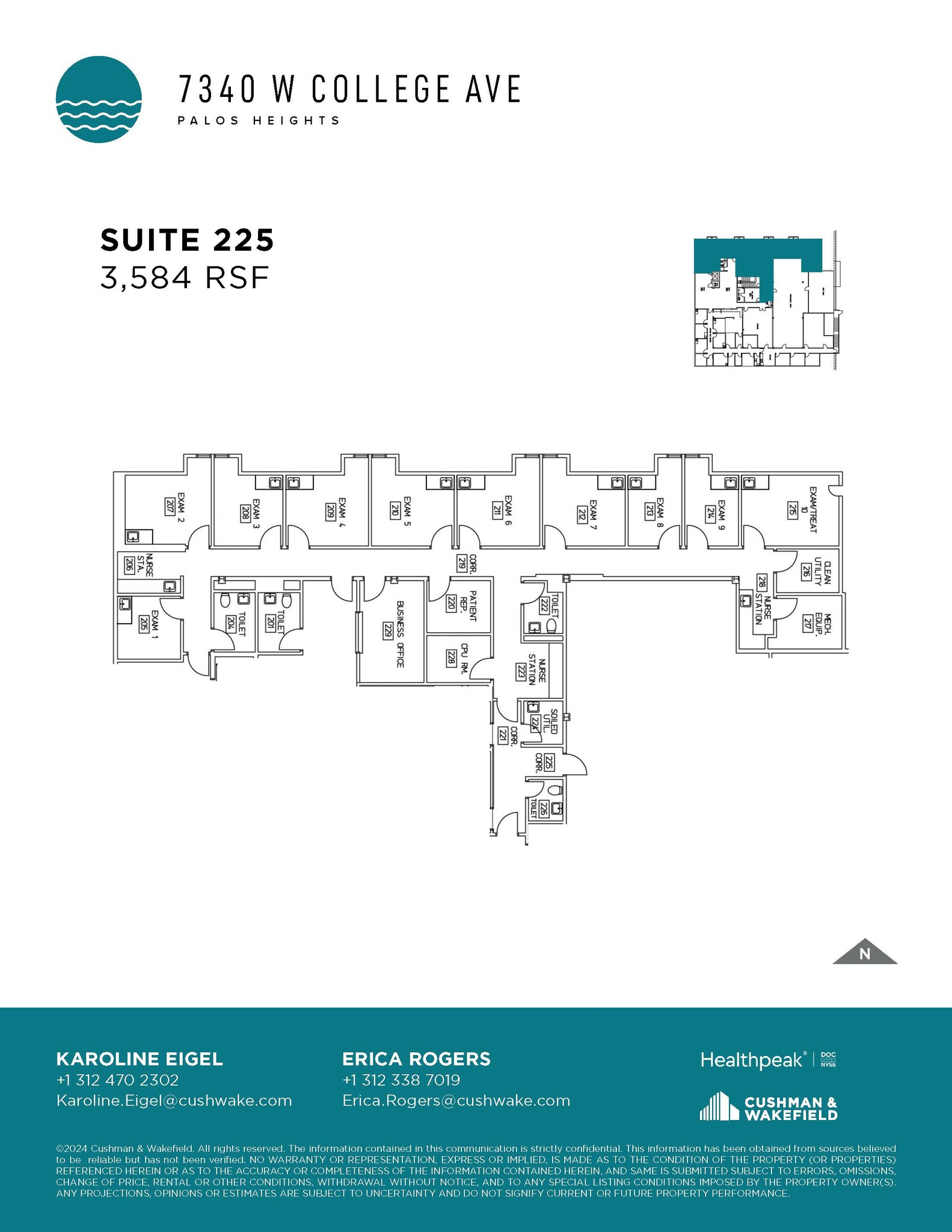 7340 W College Dr, Palos Heights, IL for lease Floor Plan- Image 1 of 1