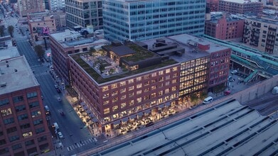 550 W Randolph St, Chicago, IL - AERIAL  map view