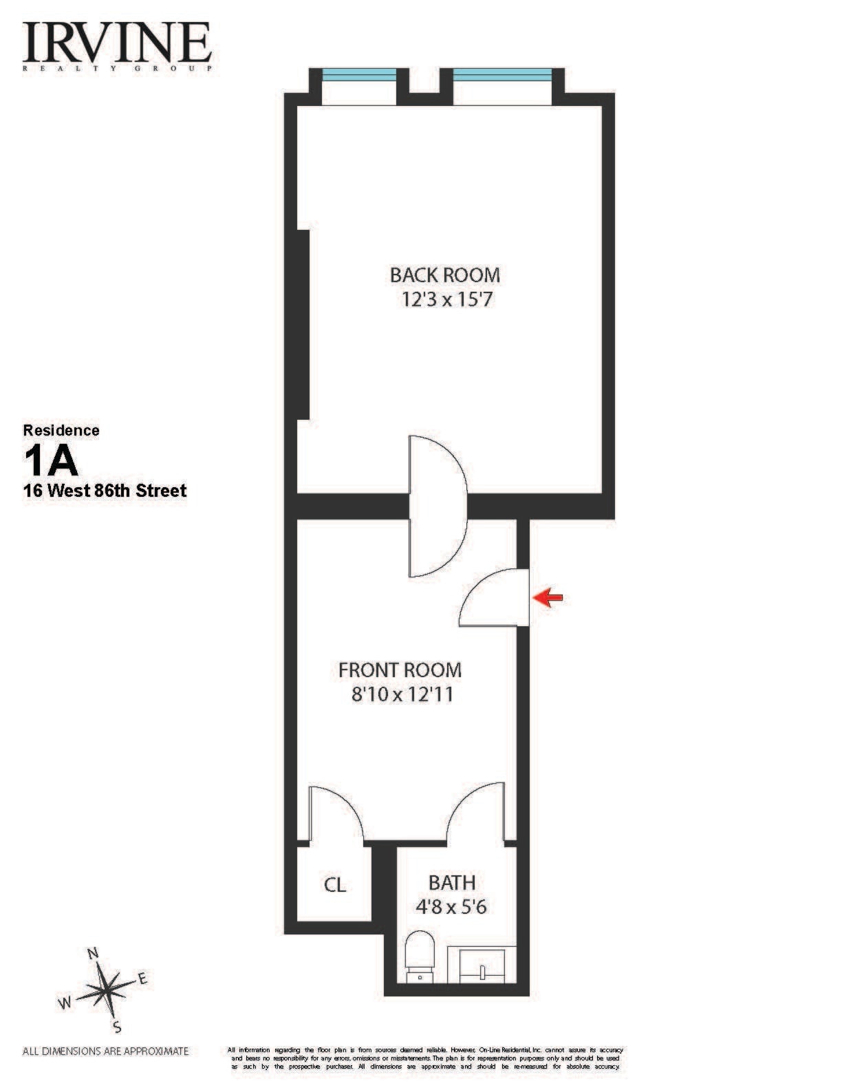 16 W 86th St, New York, NY for lease Floor Plan- Image 1 of 7