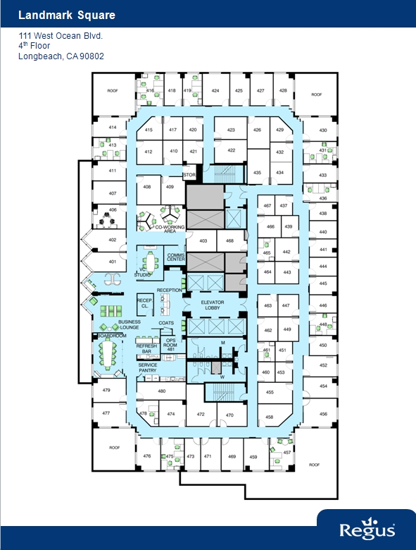 111 W Ocean Blvd, Long Beach, CA for lease Floor Plan- Image 1 of 24