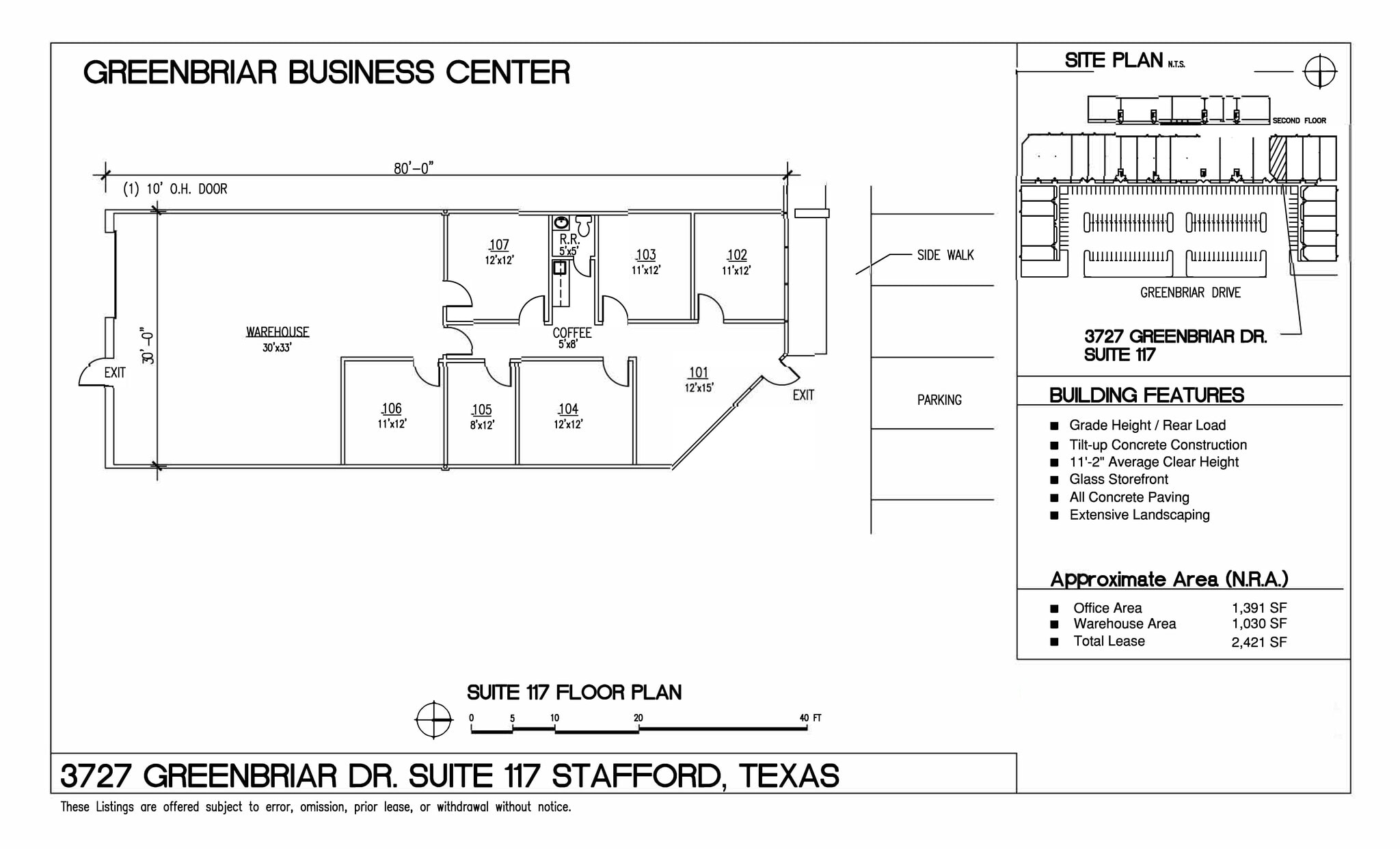 3727 Greenbriar Dr, Stafford, TX 77477 Greenbriar Business Center