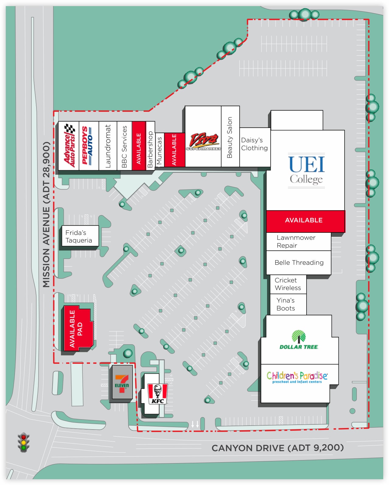 2007-2041 Mission Ave, Oceanside, CA for lease Site Plan- Image 1 of 1