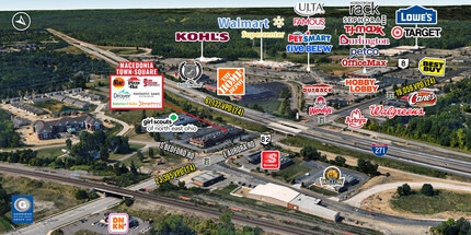 746 E Aurora Rd, Macedonia, OH - AERIAL map view - Image1