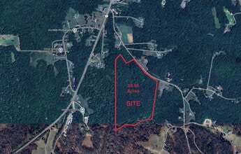 38.66 Acres - Neck Road, Aquasco, MD - AERIAL  map view