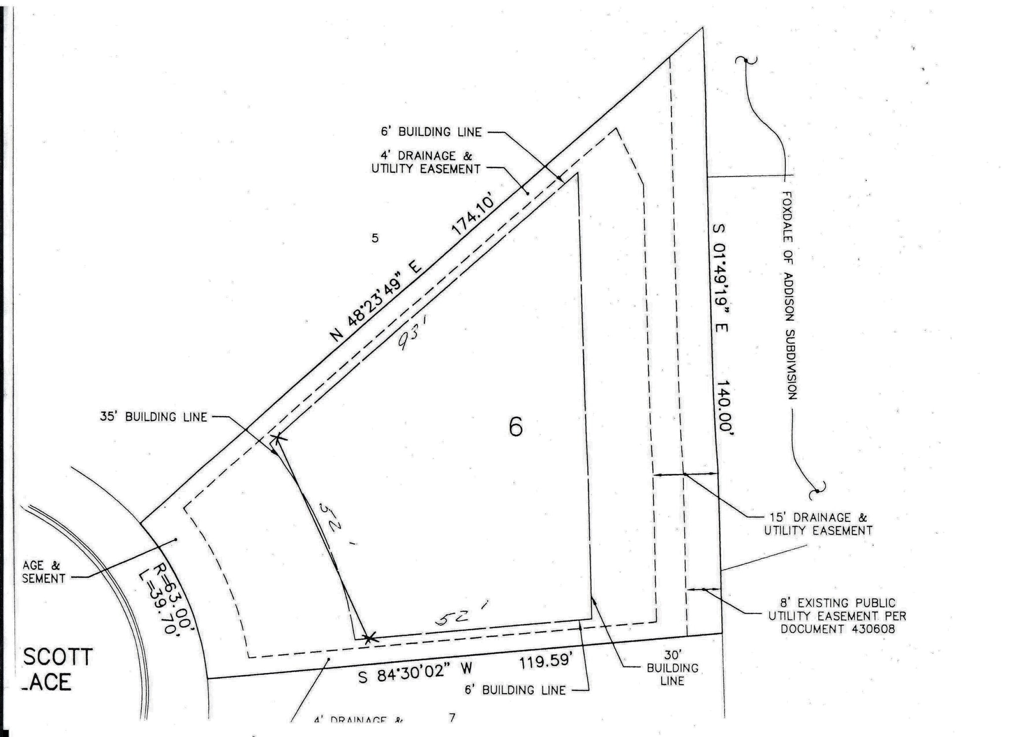 1660 Prescott Pl, Addison, IL for sale Plat Map- Image 1 of 2