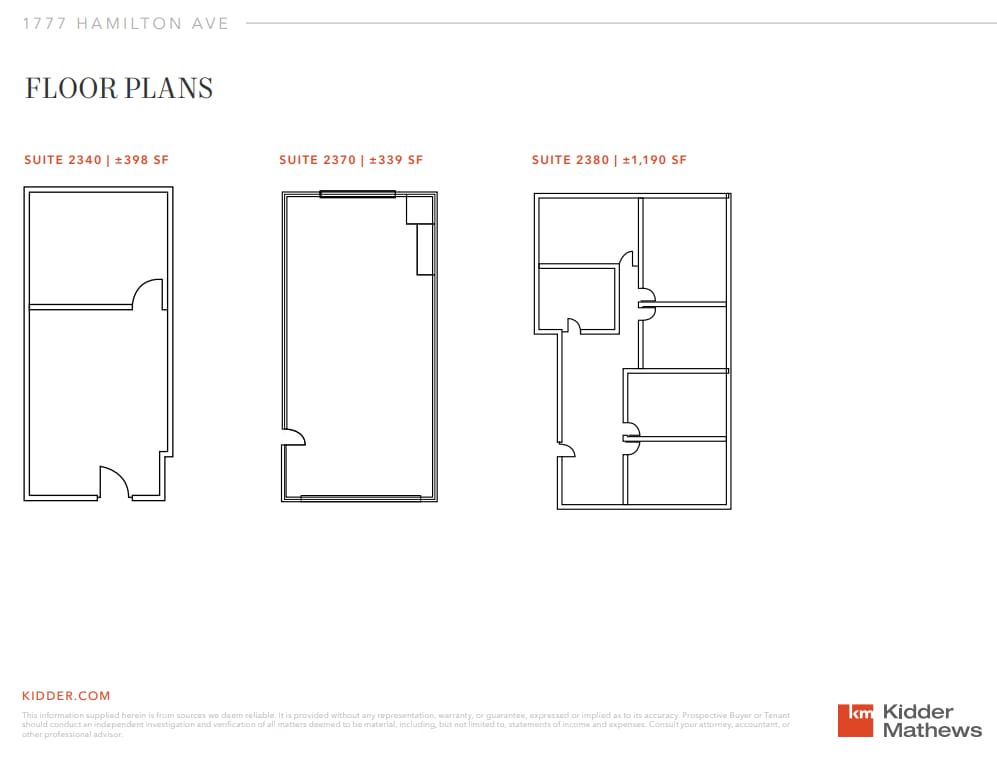 1777 Hamilton Ave, San Jose, CA for lease Floor Plan- Image 1 of 1