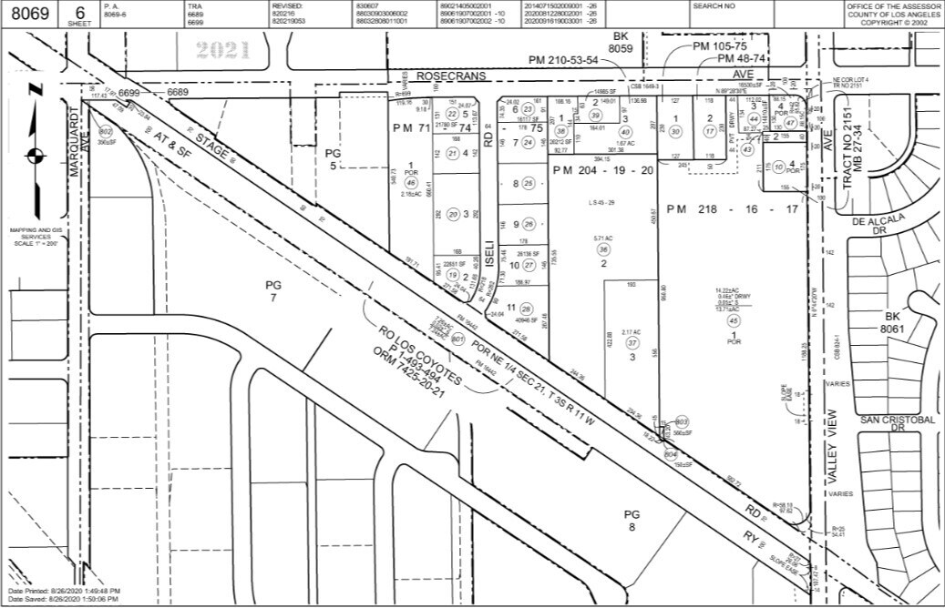 14515 Valley View Ave, Santa Fe Springs, CA for lease Plat Map- Image 1 of 2
