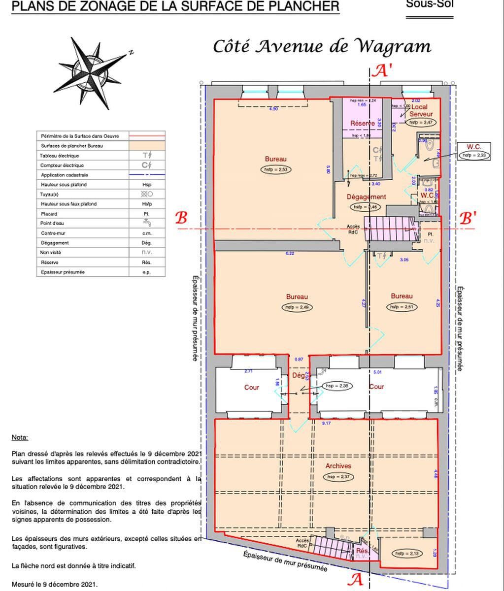 Office in Paris for sale Floor Plan- Image 1 of 1